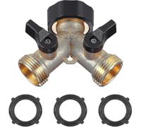 Grifo doble para lavadora, separador de grifo de jardín de latón, conector en Y, 3/4 de pulgada, utilizado