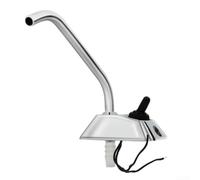 Grifo eléctrico de 12 V con boquilla oscilante de acero inoxidable y construcción de aleación de zinc para manguera de identificación de 9 mm para yate RV para caravana y barco