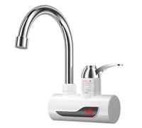 Grifo eléctrico mezclador frío y caliente, grifo de calefacción instantánea 3000W, calentador agua sin tanque ajustable con temperatura, suministros for baño cocina(US Plug B)
