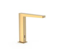 Grifo electrónico para lavabo con sensor de infrarrojo acabado oro mate Slim TRES