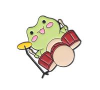 Grifo Elegante broche de músico Flick Frog Ensemble Pin Vivid Animal Badge Casual Wear Faucet, A, A
