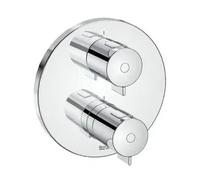 Grifo empotrable baño ducha latón con acabado cromado T-500 Roca