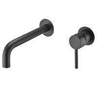 Grifo empotrado de lavabo Imex Etna Negro GLT023-NG