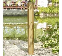 Grifo Exterior anticongelante con Doble Salida, Columna de Agua Vertical para jardín, Toma de Manguera Independiente, Soporte para Manguera a Prueba de heladas (Tamaño: 50 x 10,5 cm)