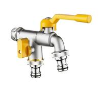 Grifo exterior anticongelante robusto, elección de los entusiastas la jardinería, instalación sencilla(Thickened-2)