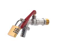 Grifo exterior de 1/4 de vuelta con posibilidad de bloqueo con candado + Candados de 3 dígitos QUICK PLOMBERIE