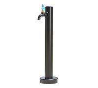 Grifo exterior de acero inoxidable con cerradura - Hidrante de jardín independiente, columna de agua duradera de montaje en suelo para patios, jardines y terrazas - Diseño resistente a la in