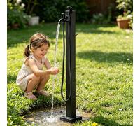 Grifo exterior de acero inoxidable para jardín, columna de agua, soporte para manguera, grifo de agua independiente montado en el suelo, a prueba de congelación(Estilo 3,Height: 95cm/37.4in)