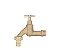Grifo exterior de latón resistente con válvula de globo de cobre para un ajuste suave de la temperatura, diseño resistente a la intemperie para las heladas de invierno y exposición al sol, ideal para