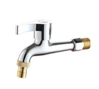 Grifo exterior for jardín, grifo de pared latón cromado, decorativo for, fregona y lavadora