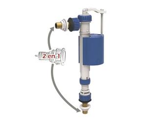 Grifo flotador compacto con diseño optimizado, instalación sencilla y ajuste eficiente de nivel, ideal para sistemas de riego y tanques.