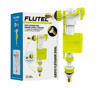 Grifo Flotador Universal Dual para Cisterna Valvula de Llenado Funcion Lateral e Inferior Boya Regulable Rácor Laton 3/8 Compatible Roca Facil Instalacion 5 Años Garantia FLUTEC FLUVIA