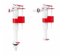 Grifo Flotador Universal para Cisterna WC FLUVIA, Doble Entrada Lateral o Inferior, Silencioso con Cierre Instantáneo, Ideal para Reparación y llenado de Inodoro, boya ajustable, fácil instalación.