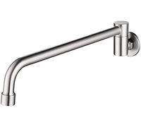 Grifo for fregadero de cocina, montaje en pared, grifos lavabo latón, interruptor oscilante semiautomático, fregona for piscina, grifo for, agua fría, níquel cepillado(Brushed Nickel)