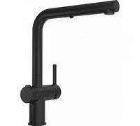 FRANKE 115.0669.769, Grifo del fregadero de la cocina Active L Twist pull out spray, Negro mate