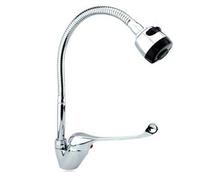Grifo Fregadero Cocina Alto Flexible Mezclador Fregadero Cromado JH-5035W