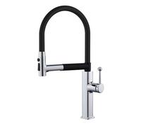 Grifo Fregadero Cocina Flexible Extensible Cuello de Cisne Grifo Giratorio Universal 360 3 Modos,cromado
