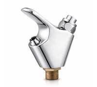 Grifo Fuente Vertical Cromado - Acero Inoxidable, Alta Resistencia, Ideal para Fuentes de Agua en Exterior e Interior