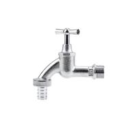 Grifo GARDENA con conexión de tornillo de manguera: grúa de agua cromada para interior y exterior, rosca de 21 mm (G 1/2 "), para manguera de 13 mm (1/2") (7330-20)