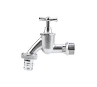 Grifo GARDENA con conexión de tornillo de manguera: grúa de agua cromada para interior y exterior, rosca de 26,5 mm (G 3/4 "), para manguera de 19 mm (3/4") (7331-20)