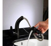 Grifo grifo de grifo pullador pulverizador de cocina grifo de baño maricón manija de un solo orificio mezclador toque cubierta de toque de toque caliente y fría fregadero liftifaucet/d/a LWX