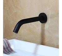 Grifo, Grifos De Baño Para Lavabo, Grifo Con Sensor De Montaje En Pared Negro, Grifo Automático Con Sensor Táctil De Manos Libres, Grifo Para Lavabo De Baño