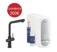 Grifo Grohe Blue Home Negro Mate Boca L Para Filtración Y Carbonatación De Agua
