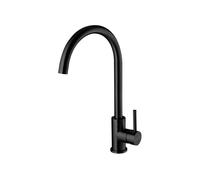 Grifo infiniton abk351 caño alto giratorio acero inox negro 37,6 cm