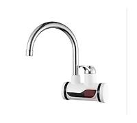 Grifo instantáneo eléctrico giratorio, calentador de agua caliente de cocina de acero inoxidable sin tanque, pantalla Digital de grifo de calefacción instantánea(Side entry)
