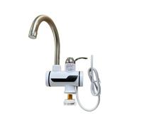 Grifo instantáneo eléctrico giratorio, calentador de agua caliente de cocina de acero inoxidable sin tanque, pantalla Digital de grifo de calefacción instantánea(Under water)
