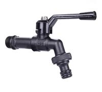 Grifo jardin Grifo de agua latón for jardín al aire libre, grifos anticongelantes con conector manguera, salida doble for lavadora para Yards(DN15 1 nipple)