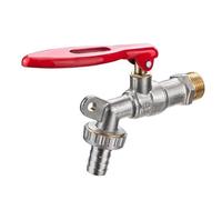 Grifo Jardin Grifo de jardín exterior con cerradura DN15 DN20 Grifo de latón con cerradura for lugares públicos que evita el robo de agua(DN20-Machining)
