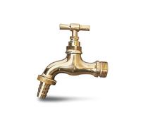 GRIFO JARDIN LATÓN 1/2" CON RACOR MANGUERA