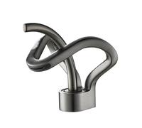 Grifo Lavabo Grifo de lavabo baño creativo con cascada, mezclador agua fría y caliente montado en la cubierta, cuerpo latón, grifos un solo orificio para Baño