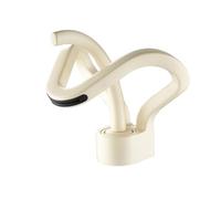 Grifo Lavabo Grifo de lavabo baño creativo con cascada, mezclador agua fría y caliente montado en la cubierta, cuerpo latón, grifos un solo orificio para Baño
