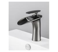 Grifo Lavabo Grifos de lavabo, grifo antiguo de cobre, lavabo de cobre Retro, mueble de baño frío y caliente, cascada(A)
