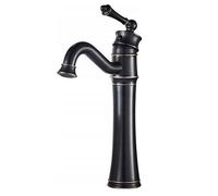 Grifo Lavabo Negro Alto Retro Monomando