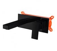 Grifo lavabo pared empotrado Imex Suiza Negro GLE020-NG
