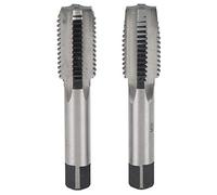 Grifo manual métrico Grifo de flauta recta de acero al carbono Herramienta de roscado de rosca M20 para roscas internas en automóviles Motocicletas Maquinaria Juego de 2 piezas