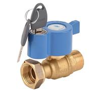 - Grifo medidor de agua - Grifo contador con candado macho 1" (26x34) - tuerca giratoria 1" (26x34)