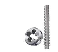 Grifo métrico de 1 juego de machos y terrajas trapezoidales for rosca derecha TR 8 10 12 14 16 18 20 22 24 X1.5 X2 X3 X4. Machos de roscar redondos.(T8x3)