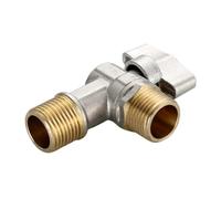 Grifo mezclador Cobre puro G1/2 de la válvula ángulo del triángulo latón en pared for el cuarto baño cocina multicolor(Blu)