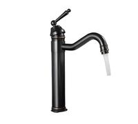 Grifo mezclador de agua para baño, cobre antiguo, monomando, montado en la cubierta, para lavandería, utilitario, RV