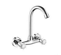 Grifo mezclador de cocina de aleación de zinc con boquilla giratoria de 360 grados, aireador de ahorro de agua, acabado cromado, control de temperatura de precisión, alto flujo de cascada para