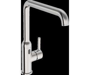 Grifo mezclador de cocina HANSA HANSAVANTIS Style, Bluetooth, 230/9V, sensor PSD, caño giratorio, proyección 255mm, 5421220980, Color: Acero cepillado