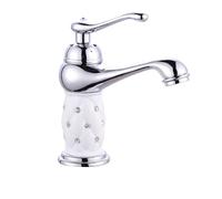 Grifo mezclador de latón de estilo antiguo con agua fría y caliente, incluye mangueras estándar del Reino Unido