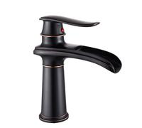 Grifo mezclador de latón de estilo antiguo, monomando para lavabo alto con agua caliente/fría, mangueras estándar del Reino Unido