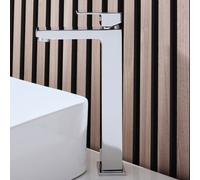 Grifo Mezclador de Lavabo Alto en Estilo Moderno - Cromado