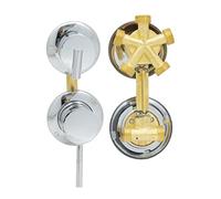 Grifo Mezclador Latón Cuarto Baño Desviador 2/3/4/5 Salida Cartucho Cerámica G1/2 Válvula Mezcladora Agua Fría y Caliente, Accesorios Hidratación Mixtos Cromados (Tornillo Rosca 5 Vías -C)
