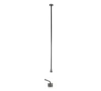Grifo mezclador para lavabo de baño, grifos para lavabo de baño, colgados del techo, empotrados en la pared, de latón, agua fría y caliente, acabado dorado cepillado, grifo para lavabo - Gris - A